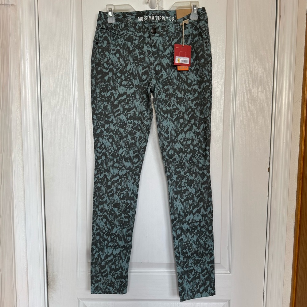 Mossimo Supply Co. Patterned Skinny Pants Jeans